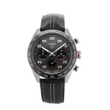 Tag Heuer Carrera Porsche Chronograph Special Edition Black Dial Black Leather Strap Watch for Men - CBN2A1F.FC6492 Authentic Buy Shop Now