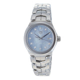 Tag Heuer Link Quartz Diamonds Blue Mother of Pearl Dial Silver Steel Strap Watch for Women - WBC1313.BA0600 Authentic Buy Shop Now