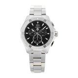 Tag Heuer Aquaracer Chronograph Black Dial Silver Steel Strap Watch for Men - CAY1110.BA0927 Authentic Buy Shop Now