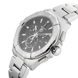 Tag Heuer Aquaracer Chronograph Black Dial Silver Steel Strap Watch for Men - CAY1110.BA0927 Authentic Buy Shop Now