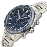 Tag Heuer Carrera Chronograph Blue Dial Silver Steel Strap Watch for Men - CBN2A1A.BA0643 Authentic Buy Shop Now
