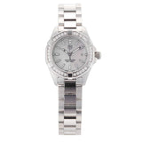 Tag Heuer Aquaracer Diamonds Mother of Pearl White Dial Silver Steel Strap Watch for Women - WBD1413.BA0741 Authentic Buy Shop Now
