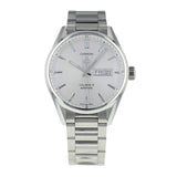 Tag Heuer Carrera Calibre 5 Automatic White Dial Silver Steel Strap Watch for Men - WAR201B.BA0723 Authentic Buy Shop Now