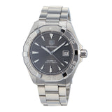 Tag Heuer Aquaracer Automatic Anthracite Grey Dial Silver Steel Strap Watch for Men - WAY2113.BA0928 Authentic Buy Shop Now