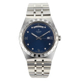 Tudor Royal Automatic Diamonds Blue Dial Silver Steel Strap Watch for Men - M28600-0006 Authentic Buy Shop Now