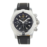 Breitling Avenger Chronograph 45mm Black Dial Black Leather Strap Watch for Men - A13317101B1X1 Authentic Buy Shop Now