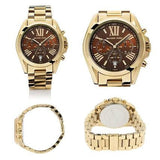 Michael Kors Bradshaw Brown Dial Gold Steel Strap Watch for Women - MK5502 Authentic Buy Shop Now