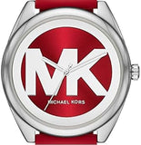 Michael Kors Janelle Three Hand Red Dial Red Rubber Strap Watch For Women - MK7144 Authentic Buy Shop Now