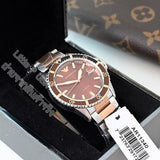 Emporio Armani Diver Quartz Brown Dial Two Tone Steel Strap Watch For Men - AR11340 Authentic Buy Shop Now