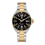 Tag Heuer Formula 1 Quartz Black Dial Two Tone Steel Strap Watch for Men - WAZ1121.BB0879 Authentic Buy Shop Now