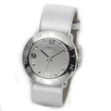 Marc Jacobs Amy Silver Dial Silver Leather Strap Watch for Women - MBM8626 Authentic Buy Shop Now