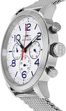 Tommy Hilfiger Jake Quartz White Dial Silver Mesh Bracelet Watch for Men - 1791233 Authentic Buy Shop Now