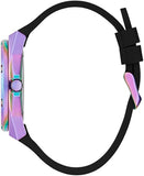 Guess Multifunction Analog Purple Dial Black Rubber Strap Watch For Women - GW0620L4 Authentic Buy Shop Now