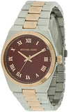 Michael Kors Channing Quartz Red Dial Two Tone Steel Strap Watch For Women - MK6114 Authentic Buy Shop Now