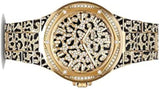 Michael Kors Lennox Three Hand Crystals Gold Dial Two Tone Steel Strap Watch For Women - MK7284 Authentic Buy Shop Now