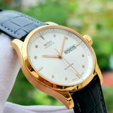 Mido Multifort Automatic Silver Dial Brown Leather Strap Watch For Men - M005.430.36.031.80 Authentic Buy Shop Now