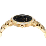 Michael Kors Tibby Multifunction Analog Black Dial Gold Steel Strap Watch for Women - MK4684 Authentic Buy Shop Now