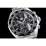 Tag Heuer Formula 1 Chronograph Black Dial Silver Steel Strap Watch for Men - CAZ101H.BA0842 Authentic Buy Shop Now