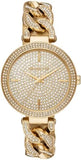 Michael Kors Catelyn Crystals Gold Dial Gold Steel Strap Watch For Women - MK4674 Authentic Buy Shop Now