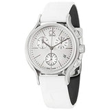 Calvin Klein Skirt White Dial White Leather Strap Watch for Women - K2U291L6 Authentic Buy Shop Now