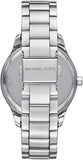 Michael Kors Layton Three Hand Pink Dial Silver Steel Strap Watch For Women - MK7298 Authentic Buy Shop Now