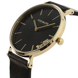 Coach Perry Black Dial Black Leather Strap Watch for Women - 14503333 Authentic Buy Shop Now