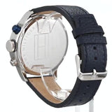 Tommy Hilfiger Jackson Silver Dial Black Leather Strap Watch for Men - 1791240 Authentic Buy Shop Now