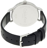 Calvin Klein Minimal Black Dial Black Leather Strap Watch for Women - K3M231C4 Authentic Buy Shop Now