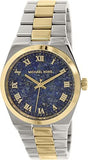 Michael Kors Channing Blue Dial Two Tone Steel Strap Watch For Women - MK5893 Authentic Buy Shop Now