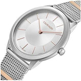 Calvin Klein Minimal Silver Dial Silver Mesh Strap Watch For Men - K3M521Y6 Authentic Buy Shop Now