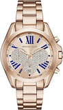 Michael Kors Bradshaw Chronograph Rose Gold Dial Rose Gold Steel Strap Watch For Women - MK6321 Authentic Buy Shop Now