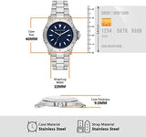 Michael Kors Everest Three-Hand Blue Dial Silver Steel Strap Watch For Men - MK9079 Authentic Buy Shop Now