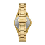 Fossil Blue Dive Three Hand White Dial Gold Steel Strap Watch For Women - ES5350 Authentic Buy Shop Now