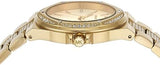 Michael Kors Lenox Three Hand Silver Dial Gold Steel Strap Watch For Women - MK7361 Authentic Buy Shop Now