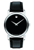 Movado Museum Black Dial Black Leather Strap Watch For Men - 2100002 Authentic Buy Shop Now