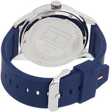 Tommy Hilfiger Austin Quartz Blue Dial Blue Rubber Strap Watch for Men - 1791635 Authentic Buy Shop Now