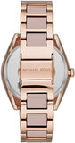Michael Kors Janelle Three Hand Rose Gold Dial Two Tone Steel Strap Watch For Women - MK7135 Authentic Buy Shop Now