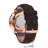 Daniel Wellington Classic York White Dial Brown Leather Strap Watch For Men - DW00100011 Authentic Buy Shop Now