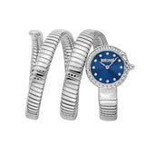 Just Cavalli Enchanting Blue Dial Silver Steel Strap Watch for Women - JC1L302M0015 Authentic Buy Shop Now