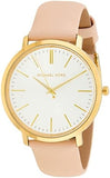 Michael Kors Jaryn Quartz Gold Dial Pink Leather Strap Watch For Women - MK2471 Authentic Buy Shop Now