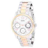 Guess Mini Sunrise Analog Silver Dial Two Tone Steel Strap Watch For Women - W0448L4 Authentic Buy Shop Now