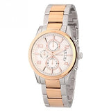 Guess Exec Chronograph White Dial Two Tone Steel Strap Watch for Men - W0075G2 Authentic Buy Shop Now