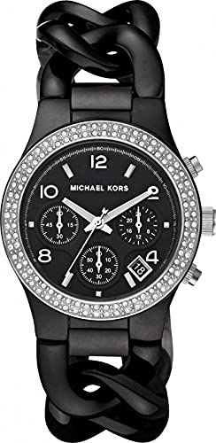 Michael Kors Ceramic Black Dial Black Steel Strap Watch for Women - MK5388 Authentic Buy Shop Now