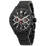 Tag Heuer Carrera Automatic Chronograph Black Dial Black Steel Strap Watch for Men - CBG2090.BH0661 Authentic Buy Shop Now