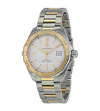 Tag Heuer Aquaracer Calibre 5 Automatic White Dial Two Tone Steel Strap Watch for Men - WAY2151.BD0912 Authentic Buy Shop Now