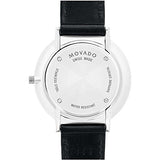 Movado Ultra Slim Black Dial Black Leather Strap Watch For Women - 0607090 Authentic Buy Shop Now