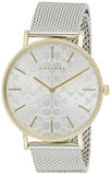 Coach Perry Silver Dial Silver Mesh Bracelet Watch for Women - 14503387 Authentic Buy Shop Now