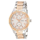 Guess Siren White Dial Two Tone Steel Strap Watch for Women - W0442L4 Authentic Buy Shop Now