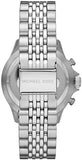 Michael Kors Bayville Chronograph Black Dial Silver Steel Strap Watch For Men - MK8749 Authentic Buy Shop Now