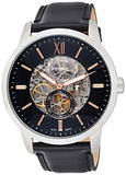 Fossil Townsman Skeleton Black Dial Black Leather Strap Watch for Men - ME3153 Authentic Buy Shop Now